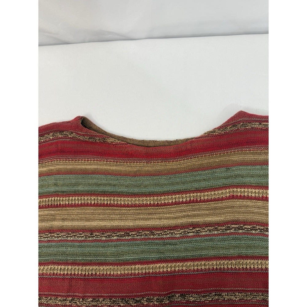 Lauren Ralph Lauren Linen Blend Striped Sleeveless Pullover Sweater Womens 2X - Picture 4 of 9